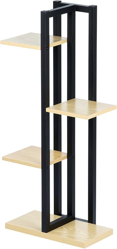 Plantenstandaard Metaal 4 Niveaus 93 cm - Plantenrek voor Bloempotten