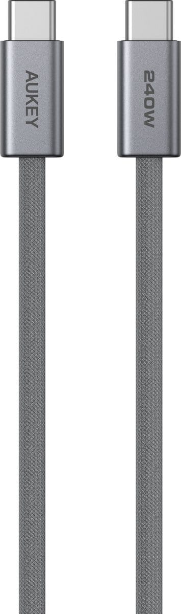 AUKEY USB-C naar USB-C Oplaadkabel 1m 240W - Snel en Duurzaam