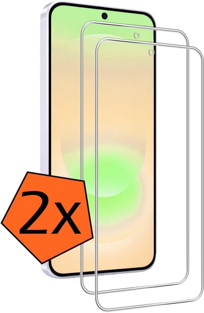 Screenprotector - 2 Stuks - Geschikt voor Samsung Galaxy A37 - Extra Sterk - Gehard Glas - Beschermglas - Tempered Glass - Screen Protector