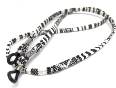 Brillenkoord - Brilkoord - Koord voor bril - Koordje - Bril accessoire - Glasses strap - Bril niet verliezen - Zonnebril koord - Brilketting - Zebra - Zwart/wit - Jonyx