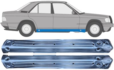 Volledige dorpel voor Mercedes 190 W201 1982-1993 / Links + Rechts / Set