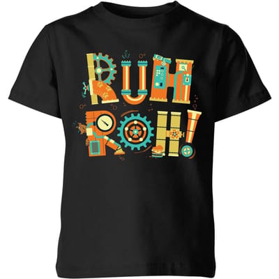 Ruh-Roh! Clockwork Kids' T-Shirt - Black - 98/104 (3-4 jaar)