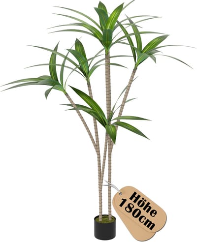 180cm Kunstmatige Braziliaanse IJzerboom Kunstmatige Planten Groot Voor Binnen- En Buitenruimtes Kunstplanten Zoals Echt Met Pot Kunstboom Decoratie Voor Thuis Woonkamer Slaapkamer Ongeveer
