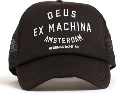 DEUS Amsterdam Address Trucker cap - Black