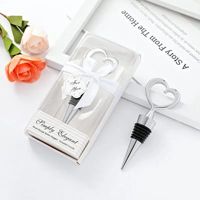 Openerset - Wijnopenener - Wijnstopper - Bruiloft - Geschenkset - Giftset - Liefde - Cadeau - Valentijn
