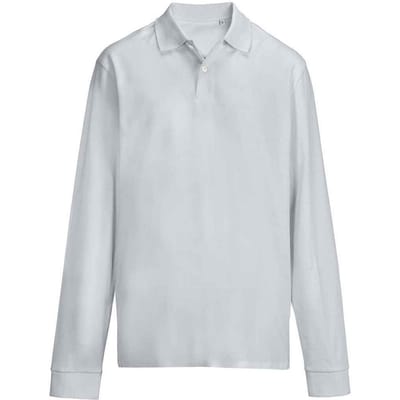 SOLS unisex volwassen piqué poloshirt met lange mouwen (Puur Grijs)