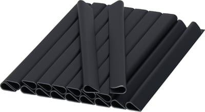 Springos Bevestigings Clips - Vlechtband - Schutting - Set van 20 - Kunststof - Antraciet