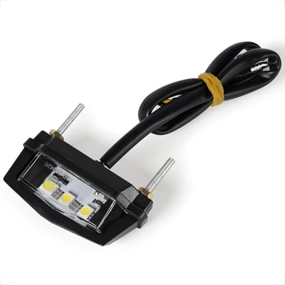 Kentekenverlichting Motor - LED Verlichting - Veilig Rijden - Waterdicht IP67 - 320 mm Kabel - Zwart