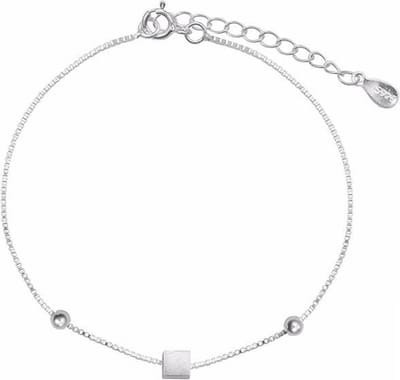 24/7 Jewelry Collection Kubus Vierkant Armband - Vierkantje - Zilverkleurig