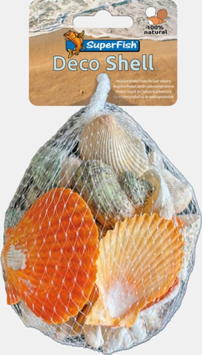 SuperFish Deco schelpenmix gemengd 200 gram | aquariumdecoratie voor zoet- en zoutwater