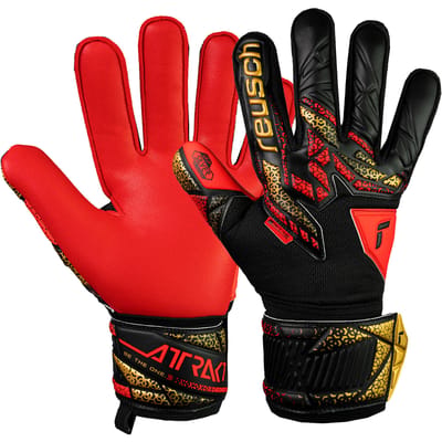 Reusch Attrakt Silver Black Gold Red - Keepershandschoenen - Maat 8
