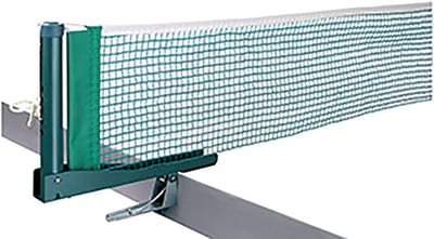 Tafeltennisnet - Pingpong netje - Sport en spel - Verstelbare netspanning - 27 x 175 cm - Groen wit