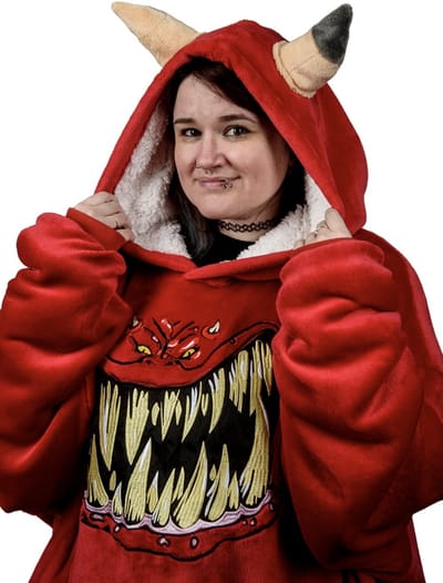 Warhammer 40,000 Red Squig Hooded Blanket
