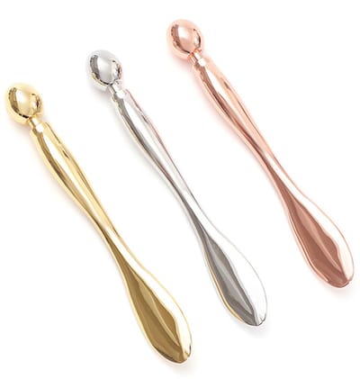 2 in 1 Cosmetische Spatel - 3 Stuks - Oogmassage - Masker Spatel - Gezichtscreme Lepel - Maskerspatel - Make-Upspatel - Skincare Applicator - Cosmetische Lepel - Metalen Mini-Make-Upspatel - Herbruikbare - Geschikt Voor Crèmes, Maskers En Lotions