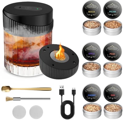Dailygoods - Elektrische Whisky Smokerset met Houten Chips