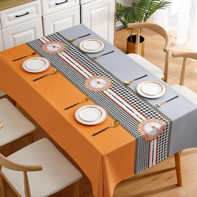 Tafelkleed Moderne Licht Luxe Stijl Waterdicht Eettafelkleed Rechthoekig Theetafelkleed Picknickmat Woondecoratie 140-200cm