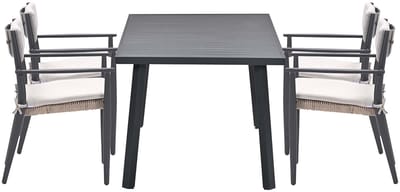 Garden Impressions Parijs tuinstoelen 4 stuks + Terni tafel 160 cm