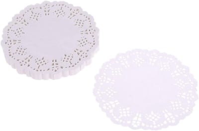 Papieren Coasters 100 Stuks - Decoratieve Lace Onderzetters voor Mok en Thee - Ideaal voor Bruiloften en Feestjes