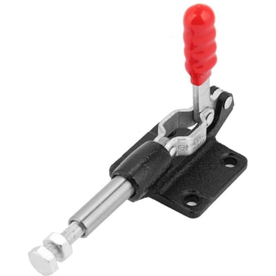 IJzer Gegalvaniseerd Snel Bevestigde Kniehevelklem Vasthoudgrendel Duw-Trek Actie Handgereedschap (GH6010) gray