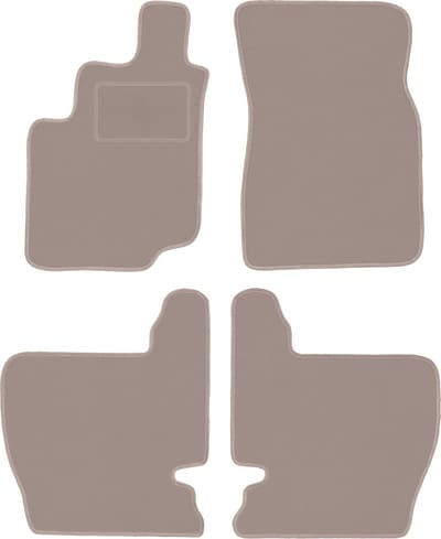 Beige velours matten voor: Daewoo Musso SUV (1993-2005)