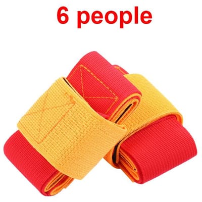 Jeu Pas de Géant Collaboration d'Équipe Équilibre Toucher Entraînement Jeux de Sport Amusants Accessoires 3-6 Personnes Jouets de Sport d'Extérieur pour Enfants