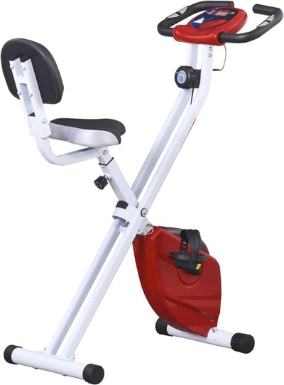 Core® Hometrainer Fiets - Hometrainers Fitness - Hometrainer - Rood/Wit - 97cm x 43cm x 109cm