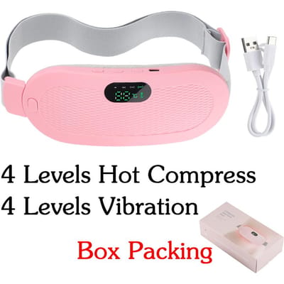 Elektrische Verwarmende Taille Massage Riem Vibratie Hete Compressie Voor Vrouwen Menstruatiepijn Verlichting Abdominale Warme Riem