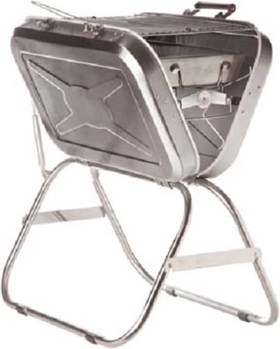 Cosy & Trendy Travel BBQ – RVS Opvouwbaar – 58,5×43×66 cm – Voor 7–9 Personen