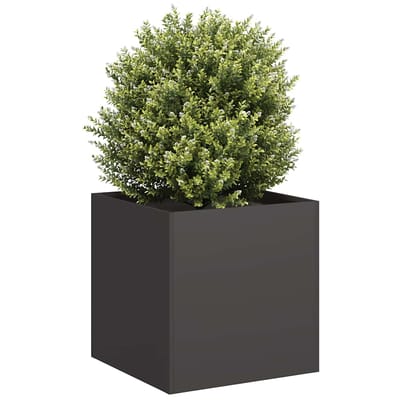 vidaXL - Plantenbak - 40x40x40 - cm - koudgewalst - staal - zwart