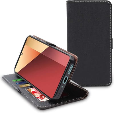 ebestStar - Hoes geschikt voor Xiaomi Redmi Note 13 5G, Wallet Etui, Book case hoesje, Zwart