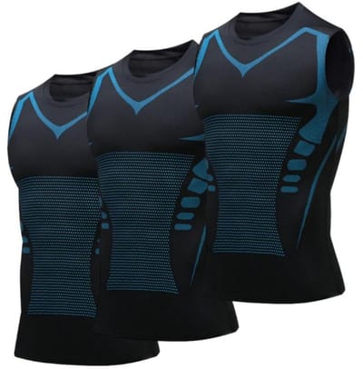3 stuks sportieve tanktops voor heren — Maat S — Lengte 60 cm — Borstomtrek 80 cm — Schouderbreedte 34,5 cm — Omtrek zoom 80 cm — Tanktop — Ondershirt — Sportvest — Gymvest — Sneldrogend & ademend — Mouwloos — Rekbaar