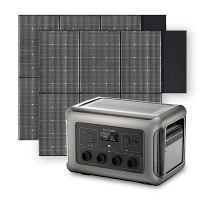 ALLPOWERS Zonnegeneratorset 3500W (R3500 + SP039 600W zonnepaneel) - R3500+2PCS SP039 Zonnepaneel 600W