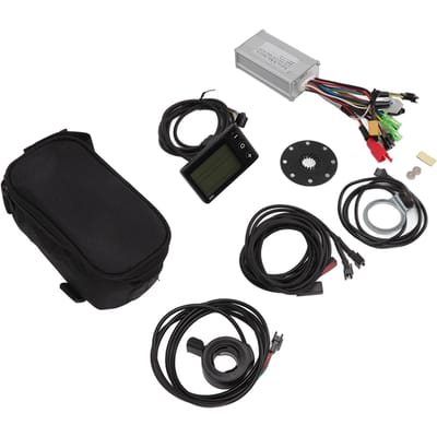 Contrôleur 24V 36V 48V 17A 3 Modes Ensemble Écran S866 avec Capteur d'Assistance au Pédalage 130x Accélérateur au Pouce pour Moteur 250W 350W black