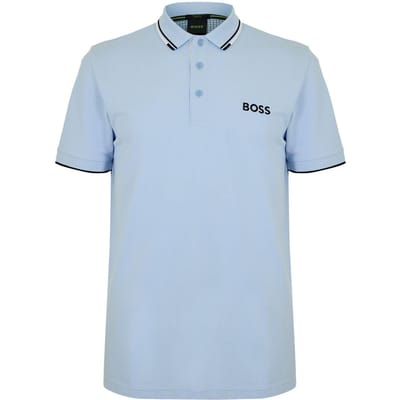 Boss Paddy Pro katoenen piqué-poloshirt voor heren (Blauw)
