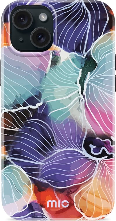 MIO MagSafe Apple iPhone 15 Plus / 14 Plus Hoesje | Hard Shell Back Cover | Geschikt voor MagSafe | Flowers