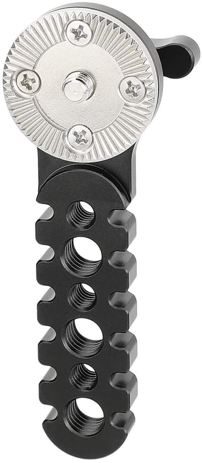 Dailygoods- Rozetverlengarm Gekarteld - Universele Verlengarm - DSLR Camera Cage-Rig - M6 Schroefdraad - 1/4"-20 en 3/8"-16 Gaten - Nettogewicht 62 Gram