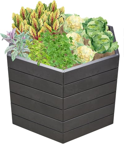 GARANTIA ERGO Verhoogde Bak L 75 Steen, incl. FLORA Waterbesparingssysteem