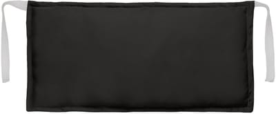 FEROCITY - Hoofdsteun voor houten ligstoelen - Comfortabel - Waterafstotend - 45 x 25 cm - Polyester - Zwart