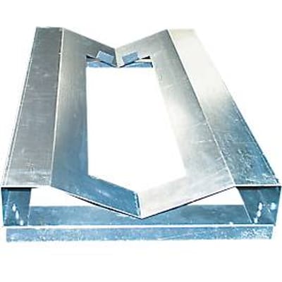 Vatenrekpallet, gegalvaniseerd, staal, voor opslag van horizontale vaten op draagprofielen, B 580 x D 1115 x H 140 mm, voor basis- en aanbouwmeubels