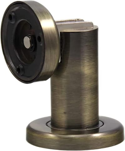 Magnetische Deurstops - Deurvanger Deurhouder - Muren Beschermen - Roestvrij Staal - 50 mm Diameter - Brons