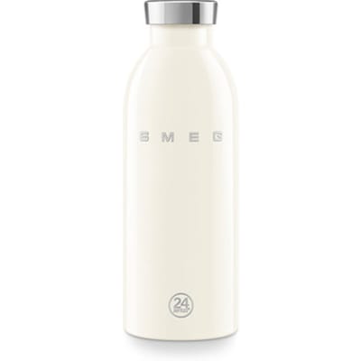 SMEG x 24Bottles WBF01CR Thermosfles - Geïsoleerde Drinkfles - 500 ml - Dubbelwandig RVS - Houdt 12 Uur Warm & 24 Uur Koud - Lekvrij - '50s Style - Crème