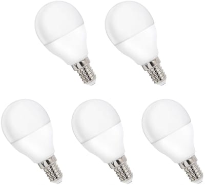 Spectrum LED Kogellamp E14 8W - 230V - 750 Lumen - 6000K Koud wit - Helder daglicht - Energiezuinig - 5 stuks