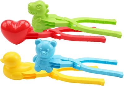 Sneeuwbal Tangen - Dier Vorm Clips - Winter Plezier - Ergonomische Handgreep - 19-20 cm