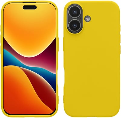 kwmobile telefoonhoesje geschikt voor Apple iPhone 17 - Hoesje voor smartphone - Back cover in stralend geel