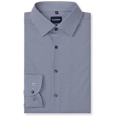 OLYMP Level Five 24/Seven Overhemd, Body Fit, Kent, Bleu