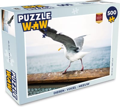 Puzzel Dieren - Vogel - Meeuw - Legpuzzel - Puzzel 500 stukjes