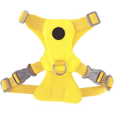 Hondenveiligheidsvest Zacht en Ademend Multifunctioneel Puppy Harnas voor Kleine Middelgrote Honden Katten Tifnyblauw M S(for 2-4kg) lichtgele kleur