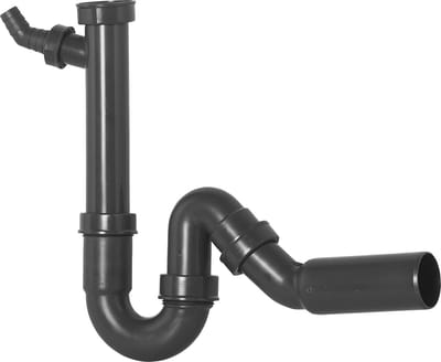 Buisvormige Geurafsluiter - Spoelbak Afvoer - Voorkomt Geurtjes - Gemaakt Van Gerecycled Plastic - 1 1/2 inch x 50 mm