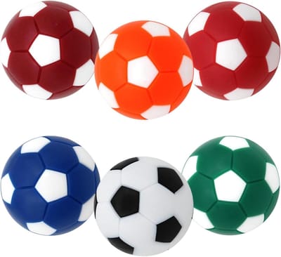 Tafelvoetbal ballen - Mini ballen - Spelplezier verhogen - Duurzaam ABS materiaal - 8 stuks 32mm - Zwart wit