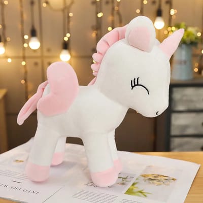 Klikkopers®- Knuffel Eenhoorn - 30CM - Squish Knuffel - Kawaii Kussen - Eenhoren Knuffel - Unicorn Knuffel - Kawaii knuffel - Wit